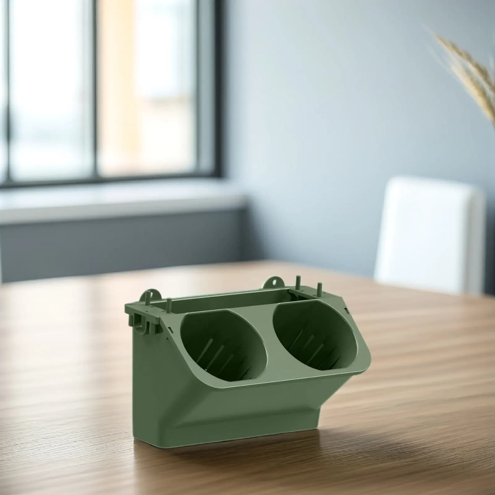 Wall Planter for Interior and Exterior, Vertical Plant Vase in Plastic, Hanging Plant for Balcony and Garden