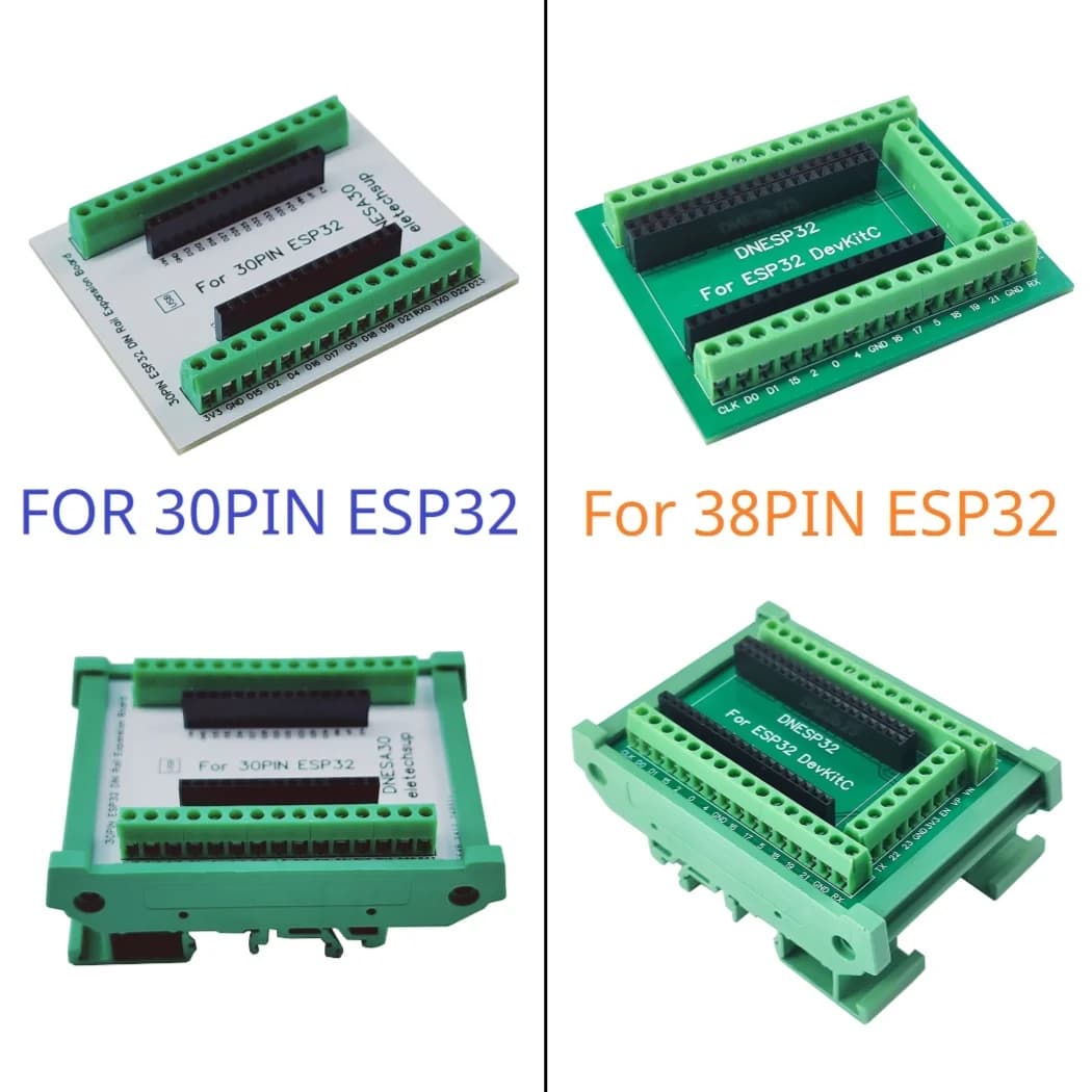 Montaggio su guida Din DIN35 C45 Rail ESP32 Piastra base 3.96 Terminale a vite Morsettiera Modulo adattatore per Arduino Wifi BT IOT FAI DA TE