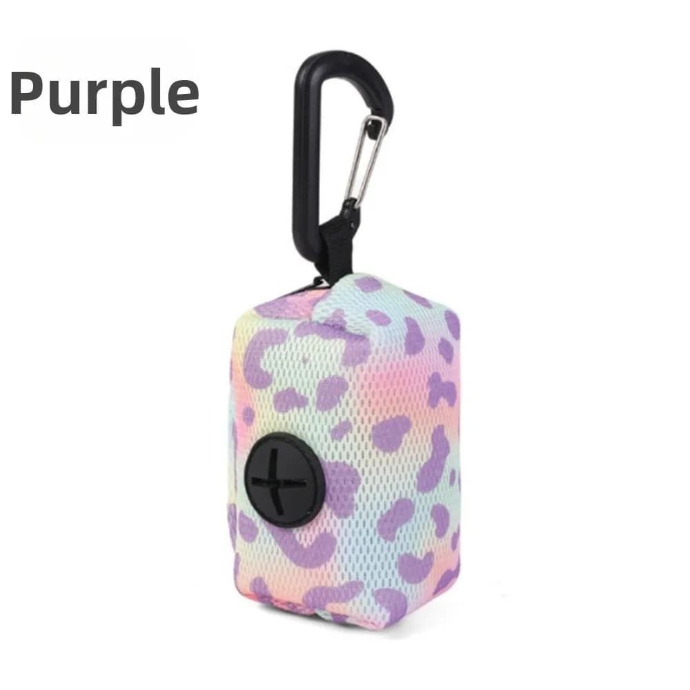 New Polyester Dog Poop Bag Holder Waterproof Leash Clip Garbage Bag Carrier Attachable Design Waste Bag Holder Outdoor Use