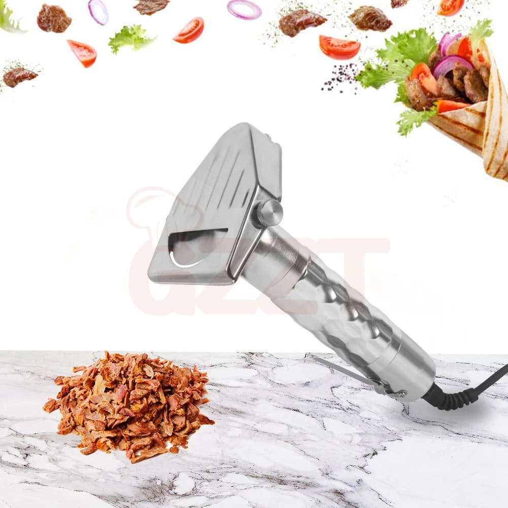 0012-06 Straight kebab slicer Electric kebab slicer Commercial shawarma tool Donner Kitchen slicer Turkish kebab knife