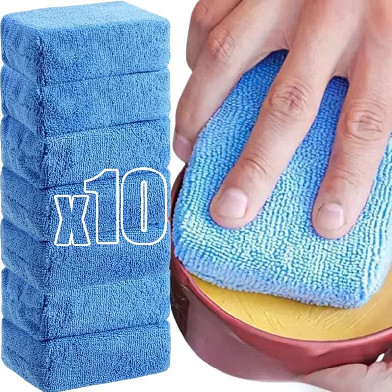 1/10pcs Microfibra Auto Applicatore di Cera Pad Morbido Auto Dettagli Cera Spugna Rettangolo Schiuma Vernice Per Auto Tampone di Lucidatura pulizia Auto
