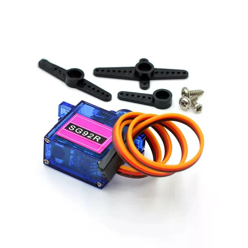 1Set 180/360 Gradi SG92R 2.5KG Micro 9g Servo Nylon Ingranaggi In Fibra di Carbonio Sostituire SG90 Per RC Modello Aeromodelismo parti di elicotteri