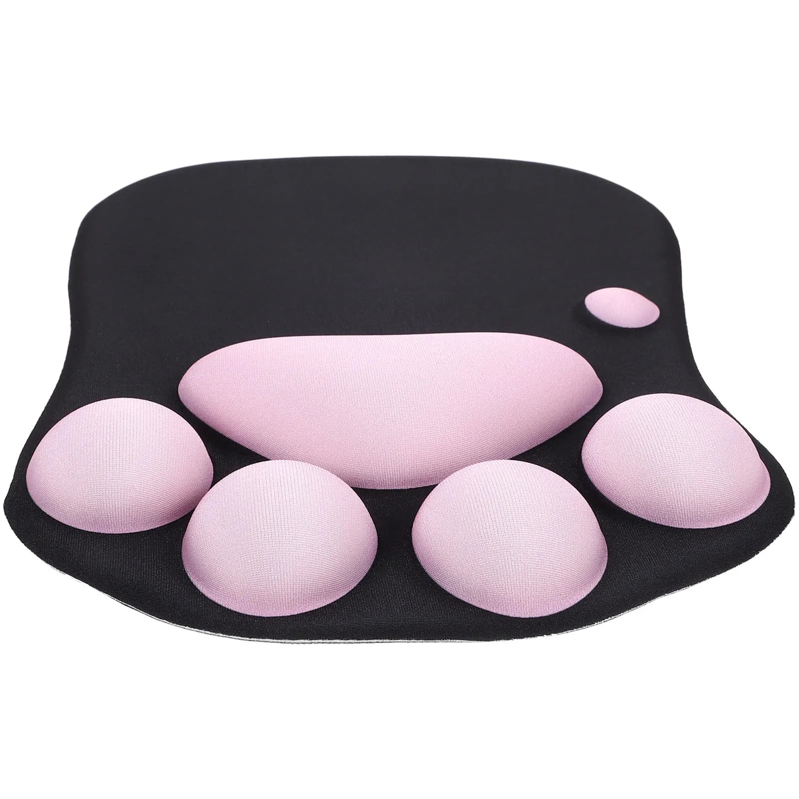 Tappetino per Mouse Ergonomico con Poggiapolsi a Forma di Zampa di Gatto, Superficie in Resina Morbida per Scorrimento Fluido, Ideale per Ufficio e Casa