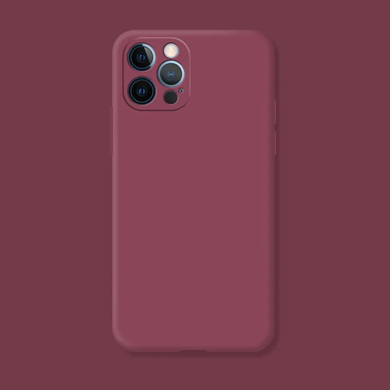 Custodia in silicone con fori precisi per iPhone 11 12 13 Mini 14 15 Pro Max 15 Plus X XS Max, cover posteriore opaca protettiva completa per la fotocamera
