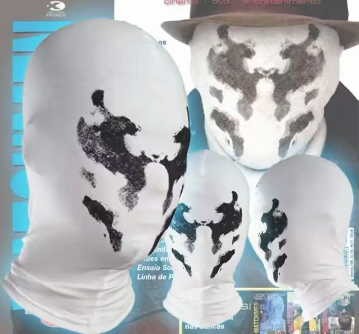 Maschera Rorschach per Halloween, Maschere Inkblot, Costume Watchmen, Maschere Cosplay Anime, Maschere Supereroi, Accessori per Feste