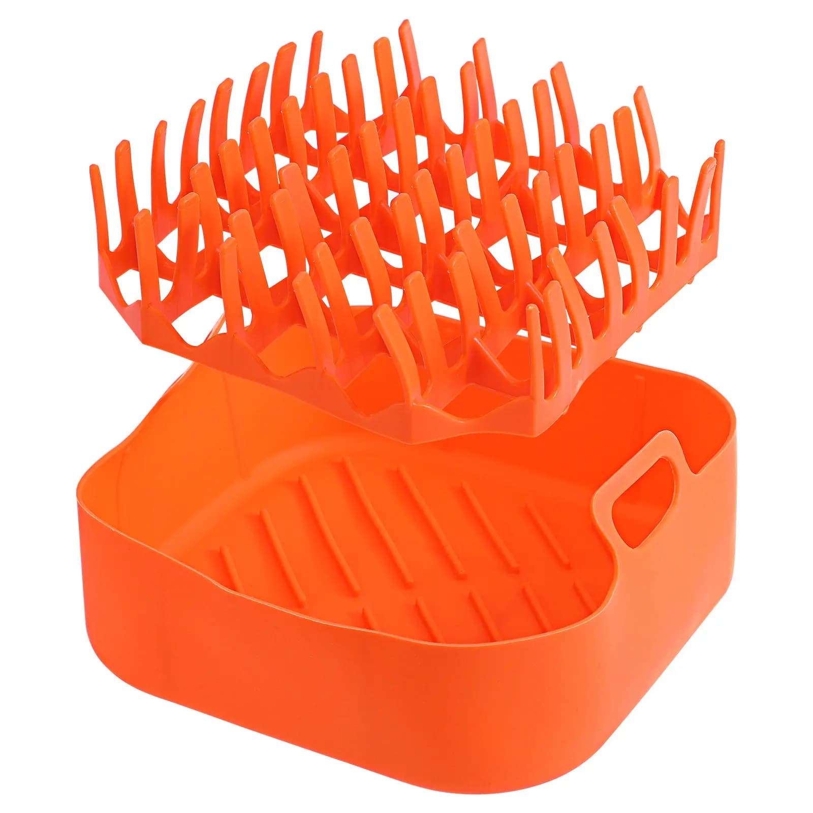 Set da 1 Pezzo: Teglia in Silicone Antiaderente e Resistente al Calore per Bacon, Riutilizzabile, per Friggitrice ad Aria, Microonde e Forno