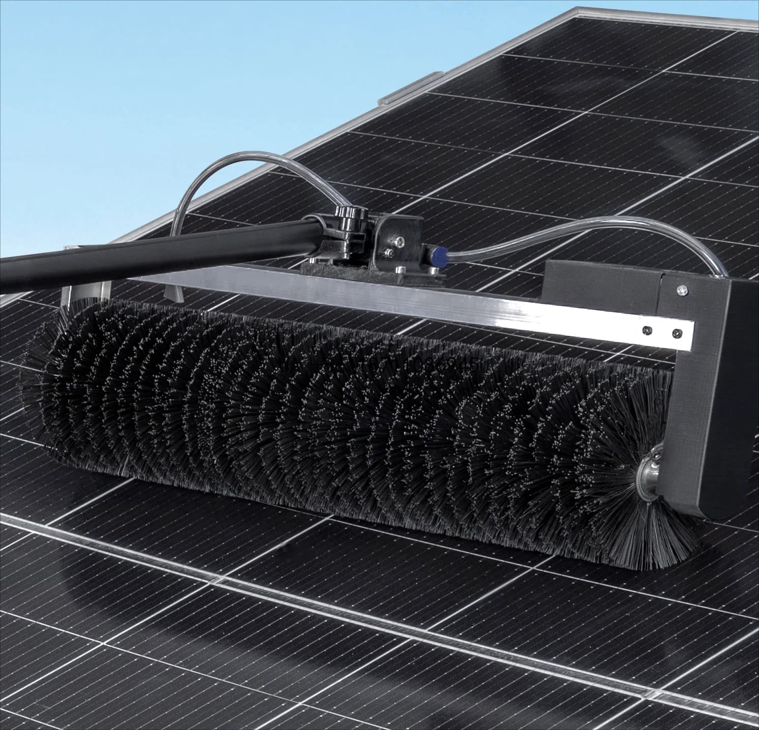 Spazzola per Pulizia Pannelli Solari Automatica con Asta in Alluminio da 3,5m, 5,5m, 7,5m e Batteria al Litio, Alimentata a Energia Solare