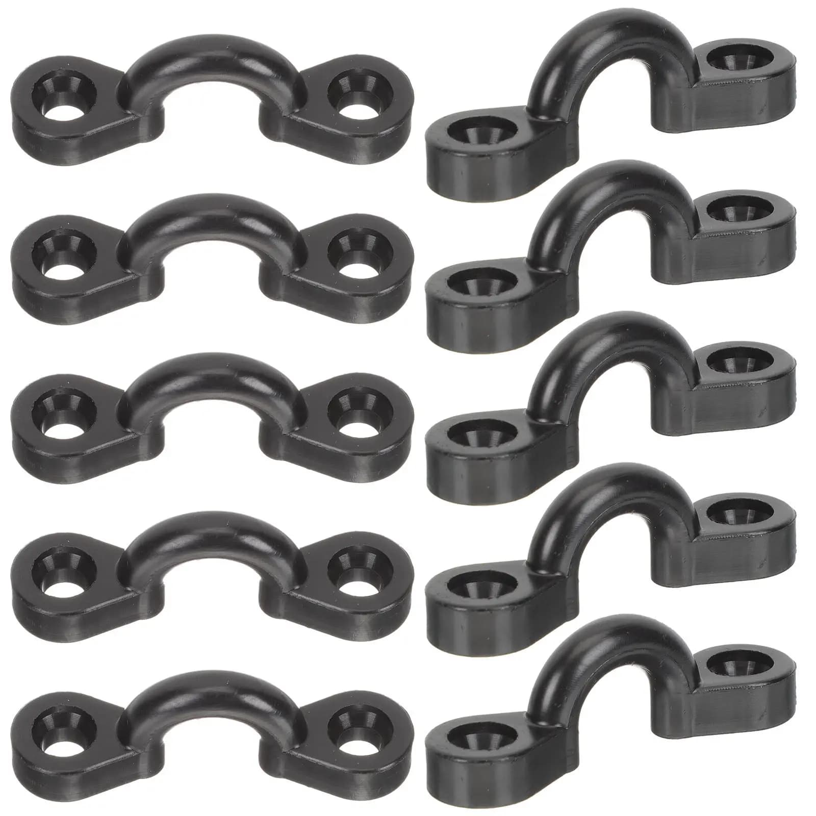 10Pcs Nylon Kayak Pad Eyes with Steel Screws Deck Tie Down Anchors for Canoe Rafting Snorkeling Buoyancy Aid Boat Dinghy