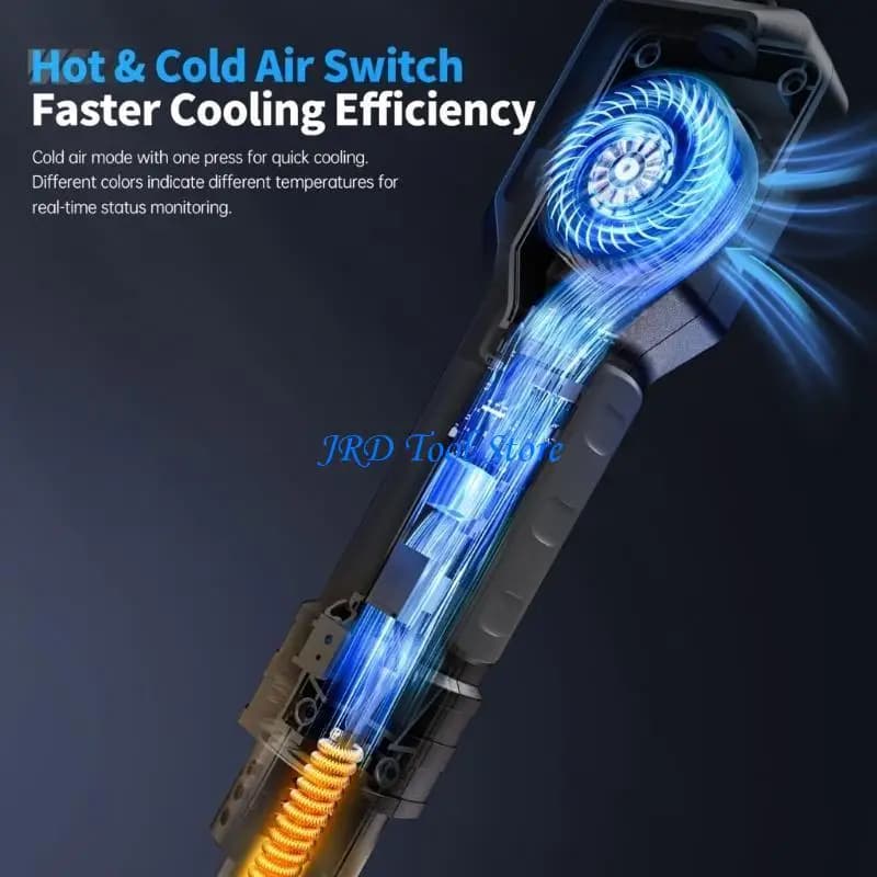 A2UD Portatile SAG55 Ventilatore Calore Saldatura 550W Digitale Ventilatore Calda Controllo della Temperatura