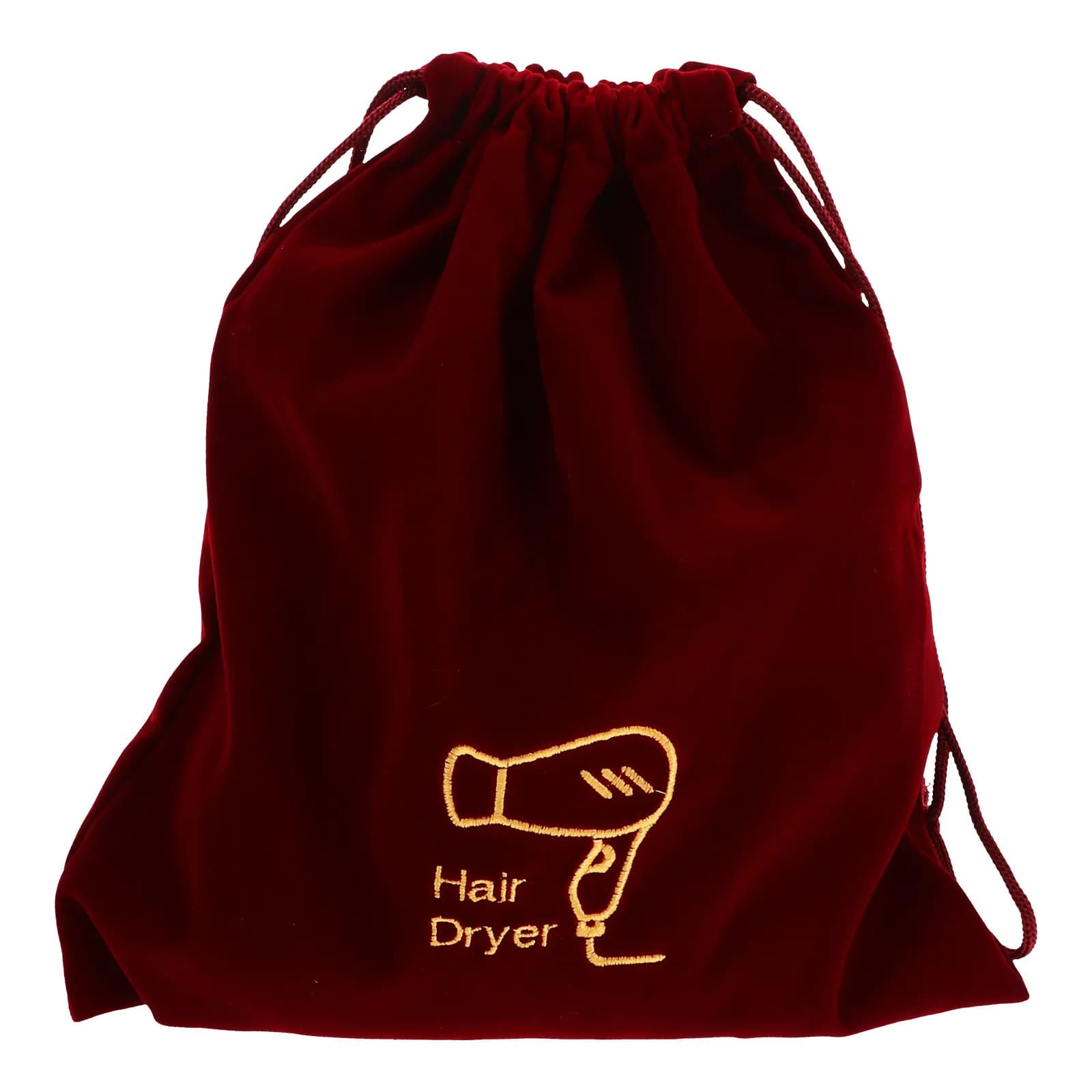 Borsa porta asciugacapelli con coulisse in morbido flanella, organizer da viaggio portatile, custodia per asciugacapelli, pochette per gioielli e trucchi per la casa