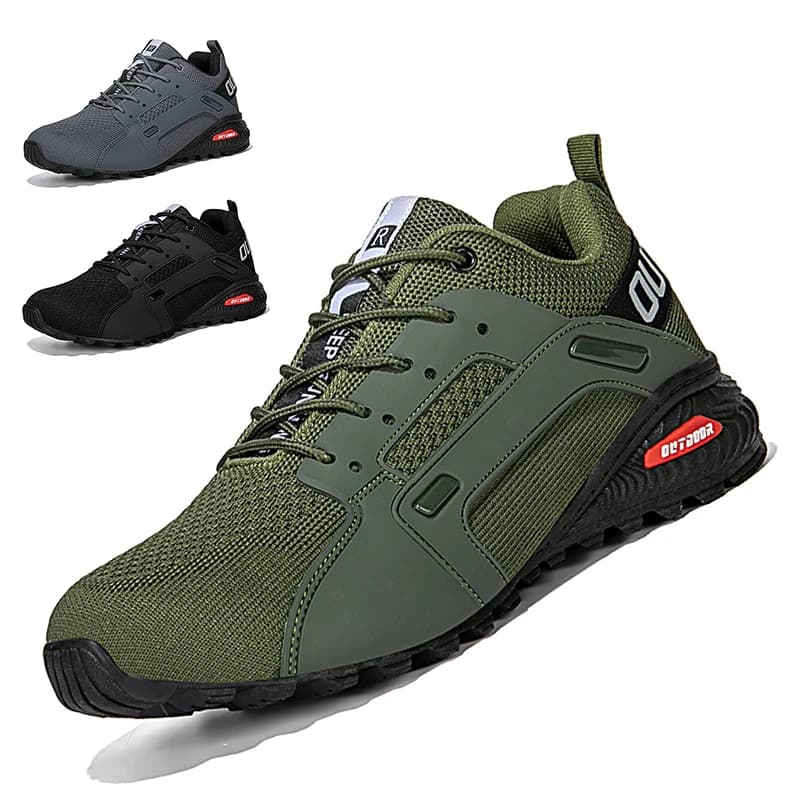 Scarpe da Trekking Uomo Nuove Antiscivolo Traspiranti per Arrampicata Campeggio Caccia Stivali Tattici Bici Sneakers Quotidiane