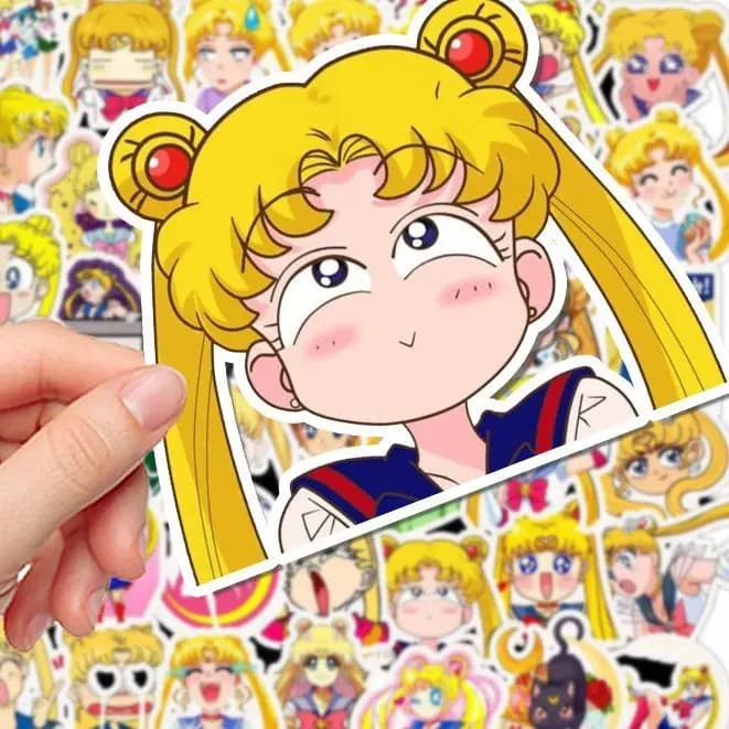 Pretty Soldier Girl sticker creative cute character expression pack poster for DIY phone case