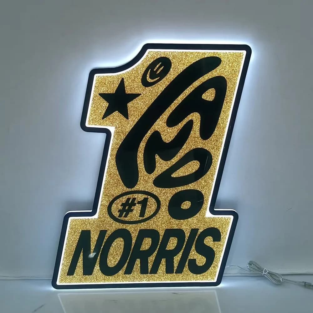 Acrylic LED Light Box 360° Visible Double Sided Advertising Sign Ceiling Hanging Display for Shop Mall Business Store Decor