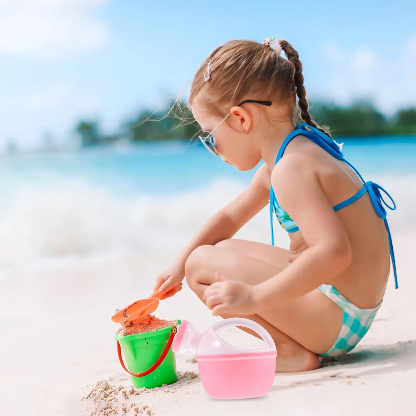 6 Pezzi Annaffiatoi in Plastica per Piante da Interno, Piccoli e Carini, a Forma di Bollitore