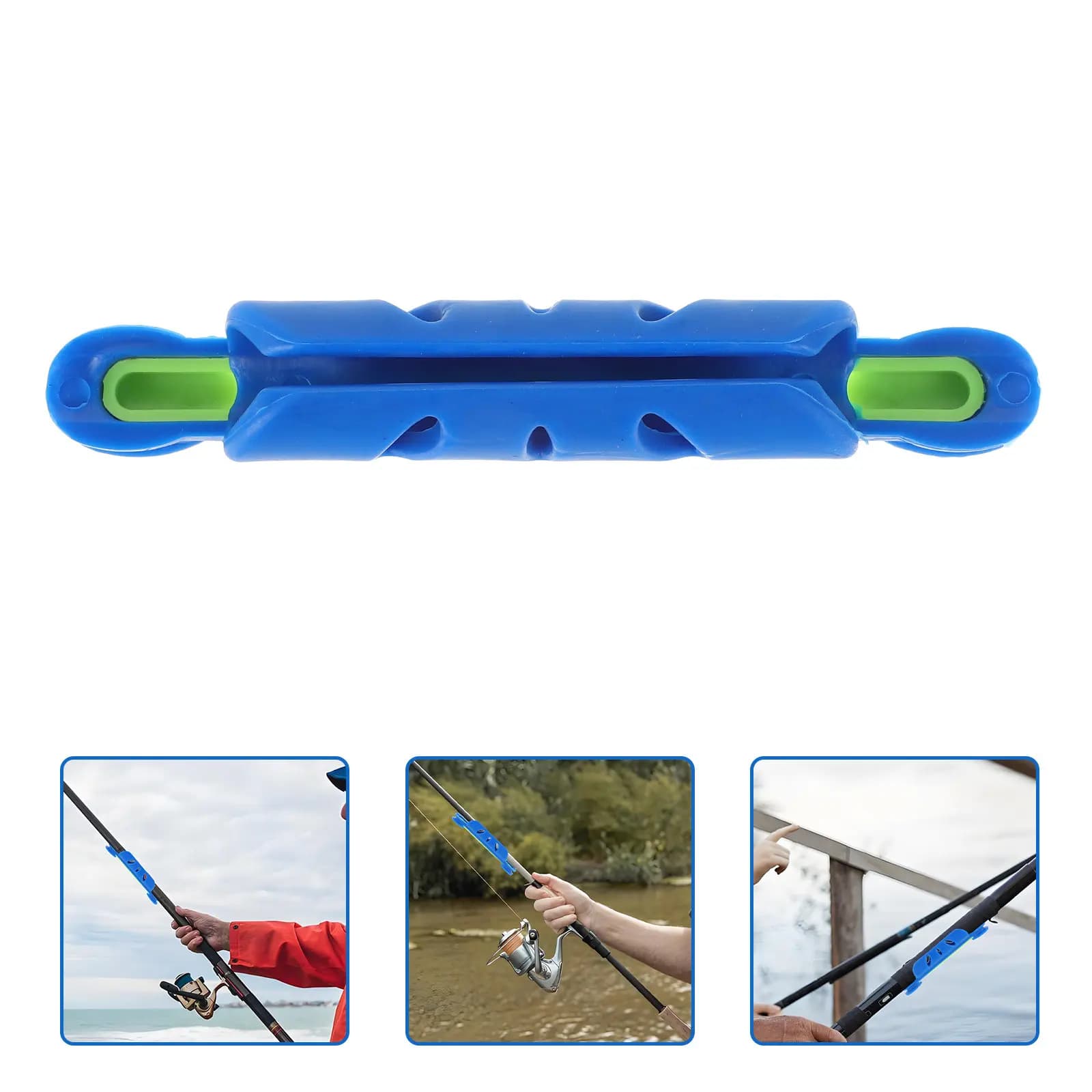 Avvolgitore per Canna da Pesca Compatto e Resistente in Plastica e Gomma, Accessorio per Pesca, Organizzatore per Lenza