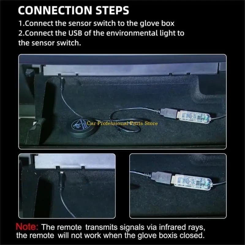 Strisce luminose per interni a LED attivate dal movimento R53D adatte per SUV e barche per auto con design efficienza