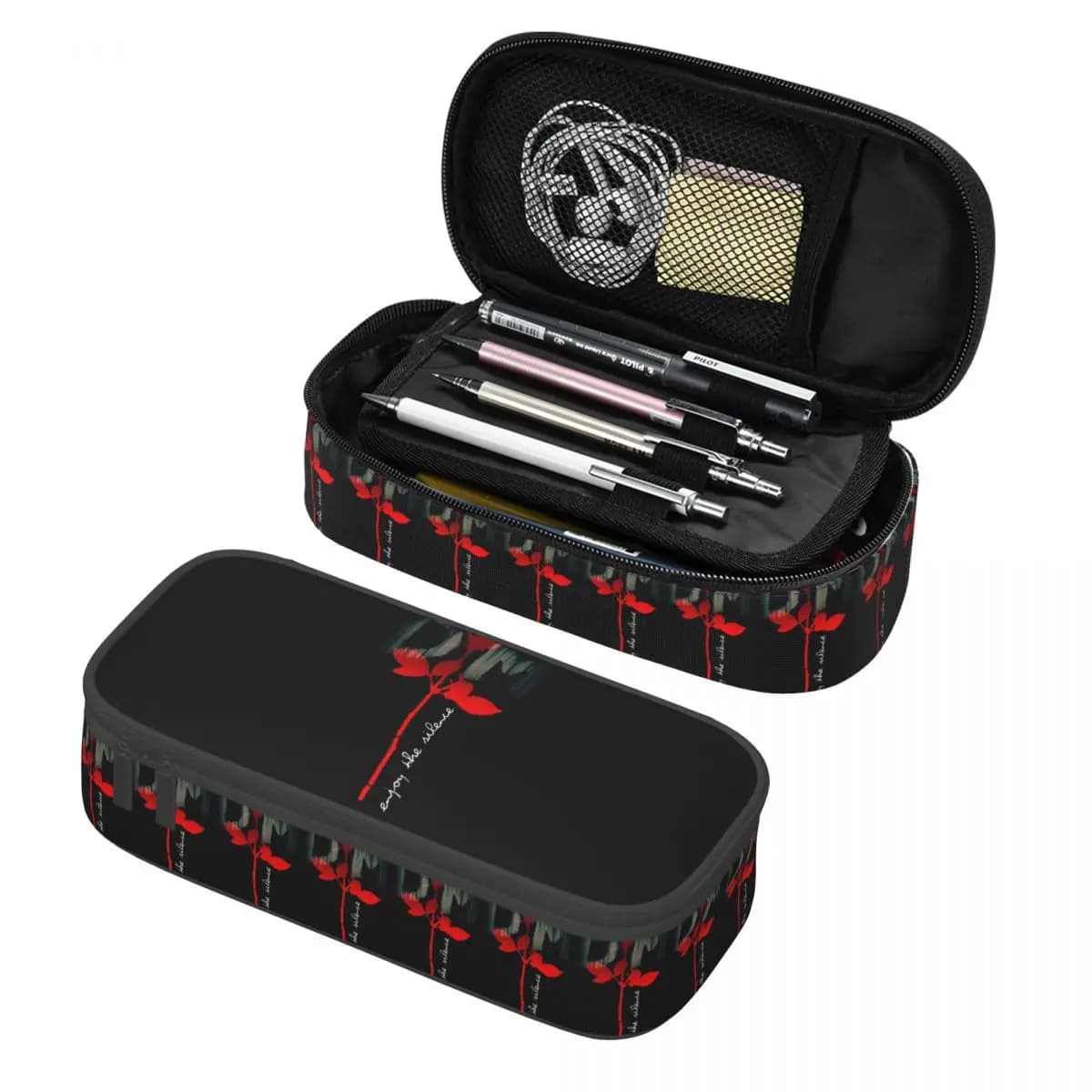 Astuccio Elettronico Rock Depeche Cool Mode, Portapenne Grande Capacità, Borsa Porta Cancelleria per Bambini
