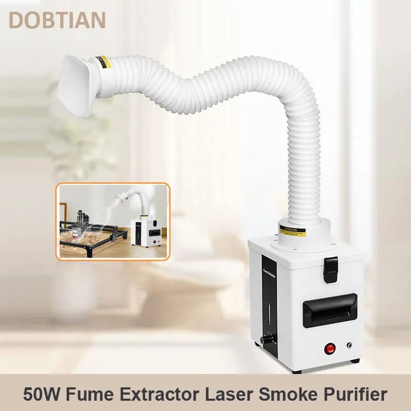 50w Laser Fume Purifier Smoke Extractor Welding Welding Absorber For Laser Engraving Machine CNC Machine Powder Extractor