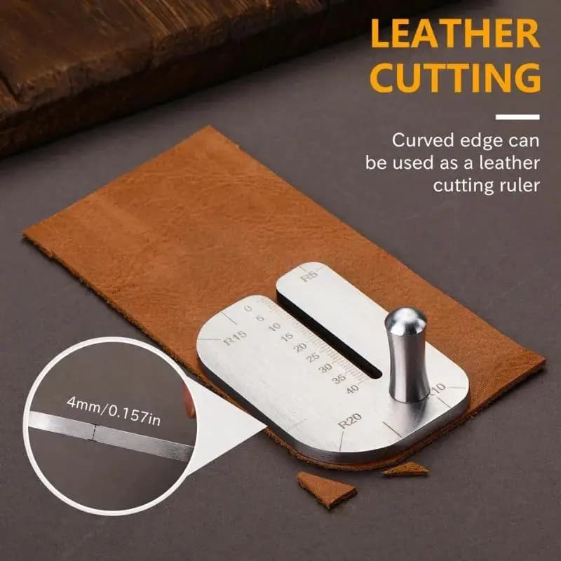 Leather Working Stitching Punch Aid Plate Prong Pull Up Punch Support for Accurate Handmade Wallet Belt Repair