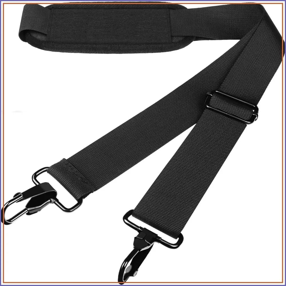 Universal 56 Inch Shoulder Strap with Metal Hooks for Laptop Bag, Briefcase, Messenger, Crossbody, Luggage, Duffel, Camera