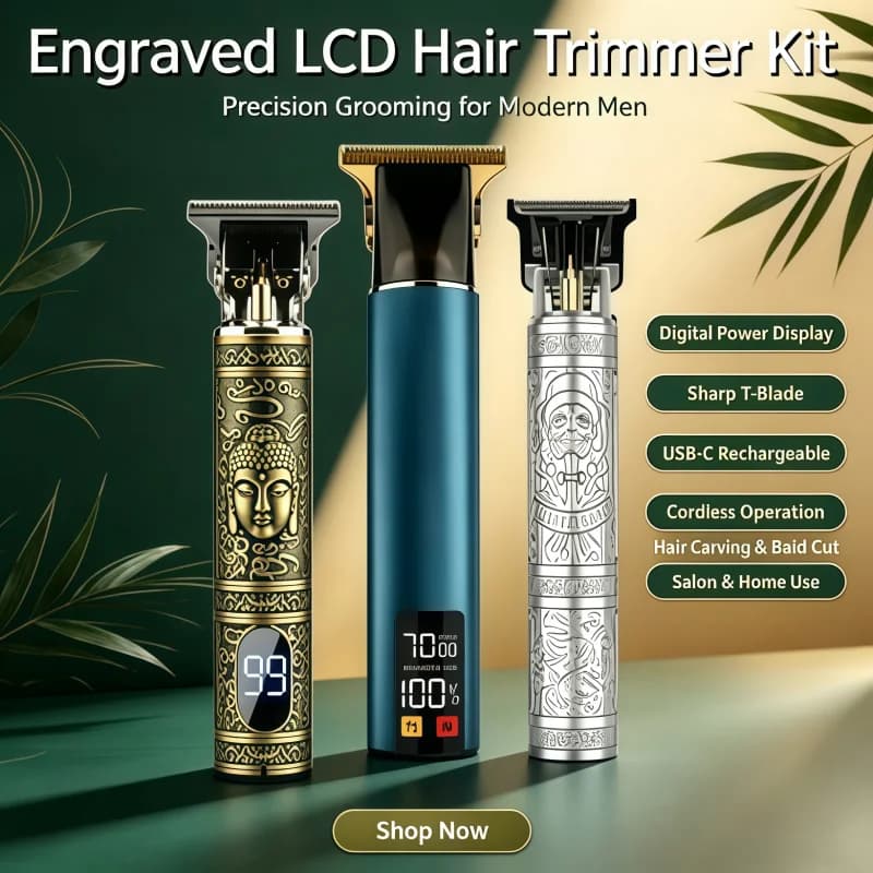 Electric Hair Clipper USB Rechargeable Cordless Hair Trimmer Men Beard Barber Cutting Machine For Home Salon Super useful