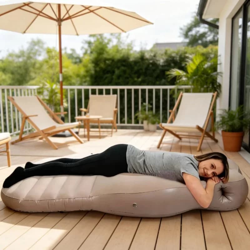 Cuscino gonfiabile per il corpo in gravidanza, materasso gonfiabile per dormire, tappetino yoga per donne in gravidanza, cuscino gonfiabile per la gravidanza