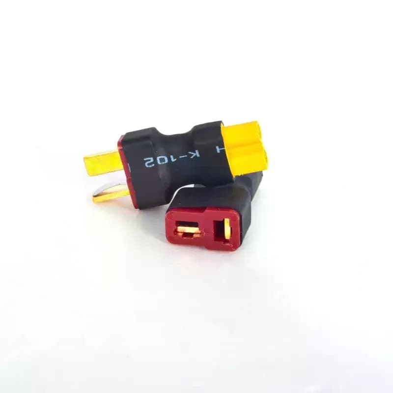 Adattatore connettore XT60 maschio/femmina a Deans T femmina/maschio per batteria Lipo RC di auto, aereo, elicottero, quadricottero - 1 pz