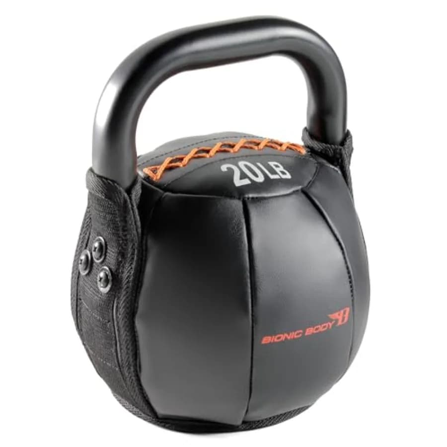 Kettlebell Soft with Grip for Strength Training, Conditioning, Core and Training Total Body, Ergonomic Handle for Home Gym and Cross Training