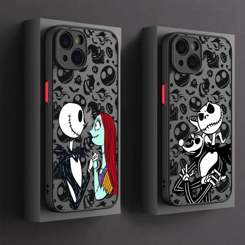 Cover per iPhone Jack Skellington Nightmare Before Christmas per modelli 17, 16, 15 Pro Max, 14, 13, 12, 11 Pro Max, 16e, 17e, Air, XS Plus
