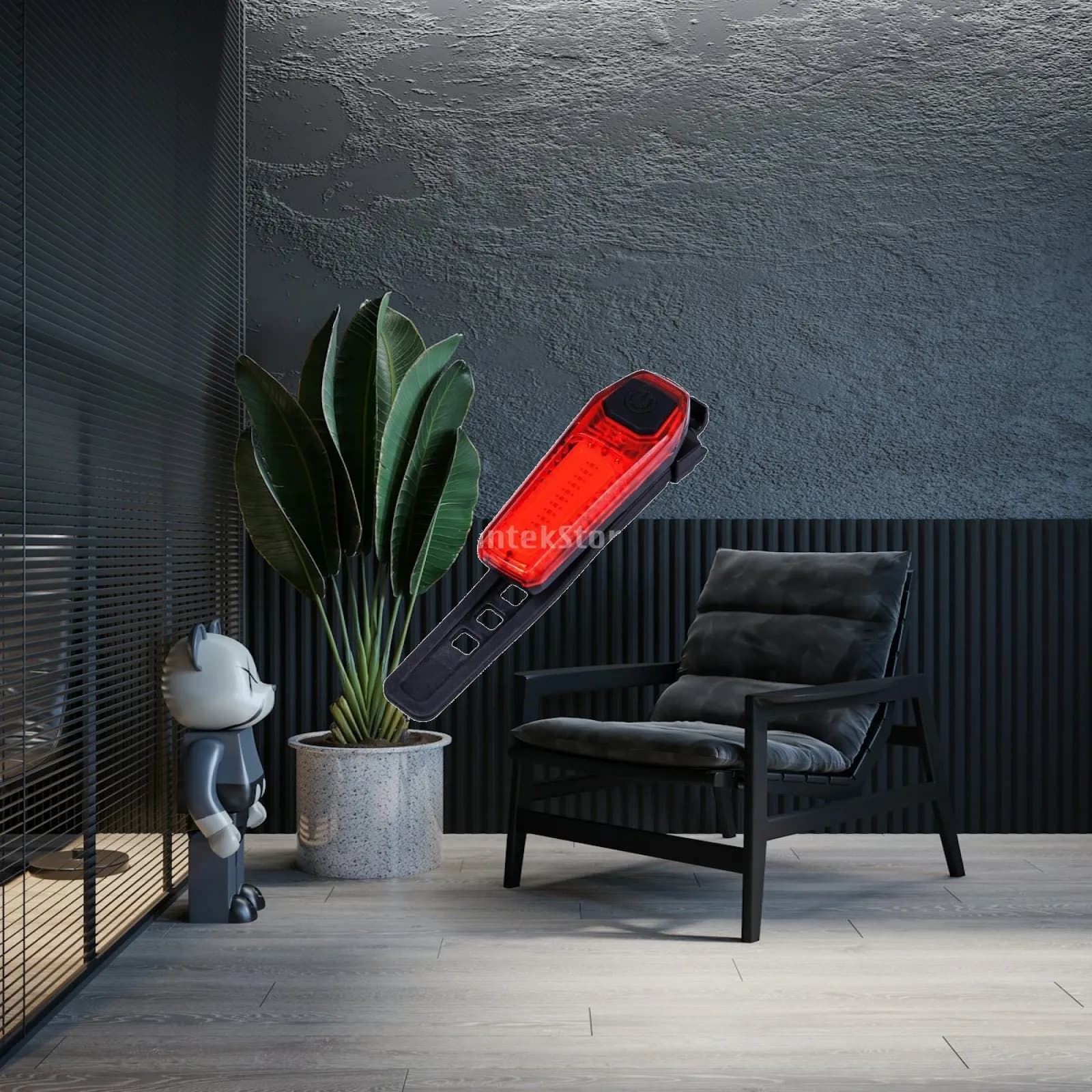 Luce Posteriore per Bicicletta Ricaricabile USB, Lampada di Avvertimento a LED con Clip per Borsa Sottosella e Portapacchi