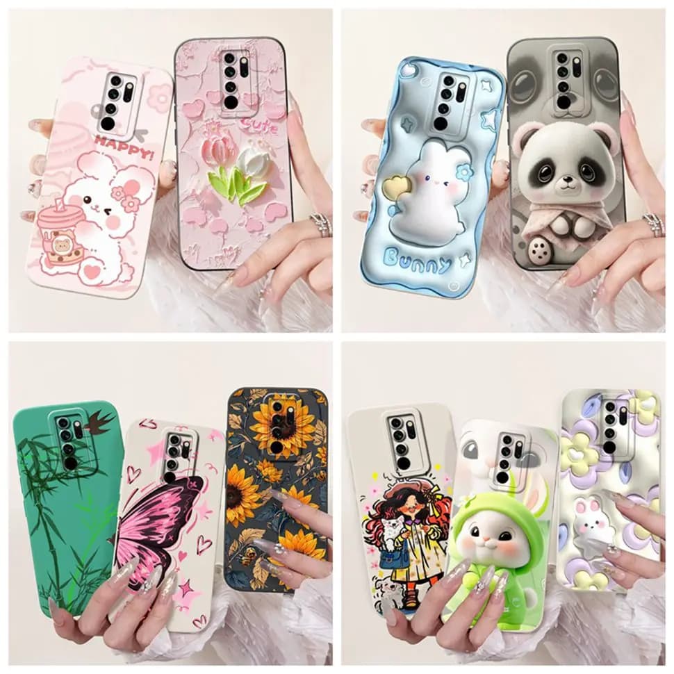 Custodia per telefono Panda di lusso per Xiaomi Redmi Note 8 Pro Custodia protettiva antiurto per Redmi Note 8 Note8 Pro Custodie Cover antiurto
