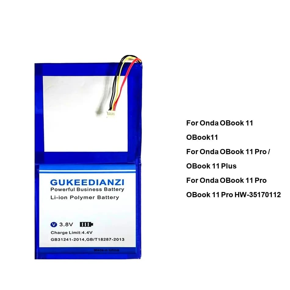Batteria per tablet a ricarica rapida 5600-12100mAh per Onda Obook 11 OBOOK11 Pro Plus