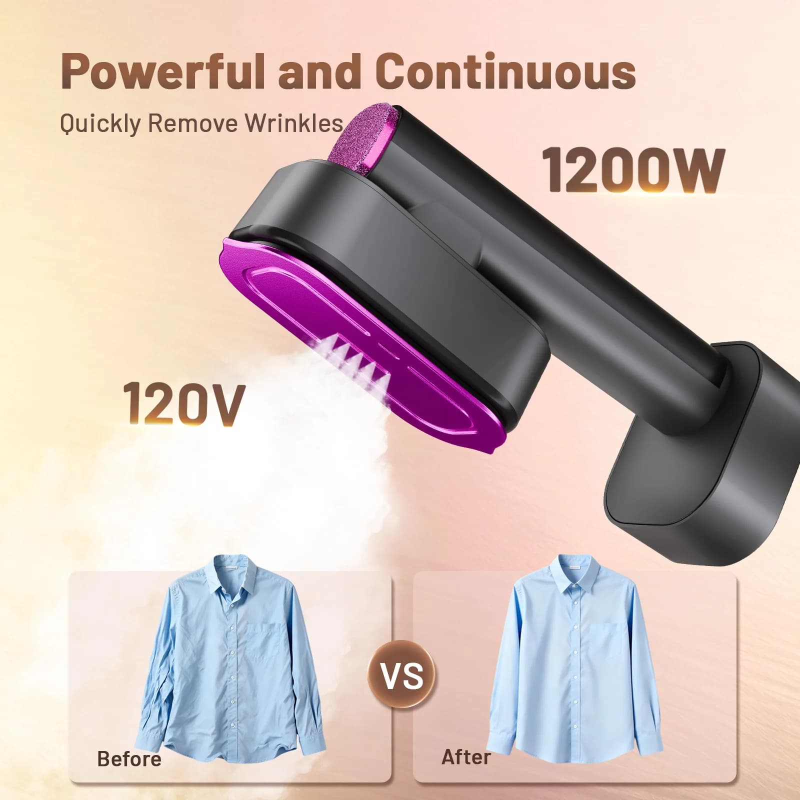 Portable Steamer Iron Mini NEW Handheld Steam Iron for Clothes Fast Heating Travel Garment Fabric Press Machine with Home