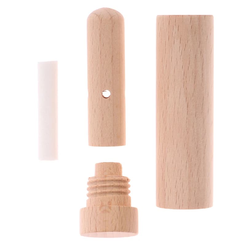 1 Pezzo Diffusore Inalatore Nasale in Legno per Oli Essenziali con Stoppini, Nebulizzatore per Aromaterapia