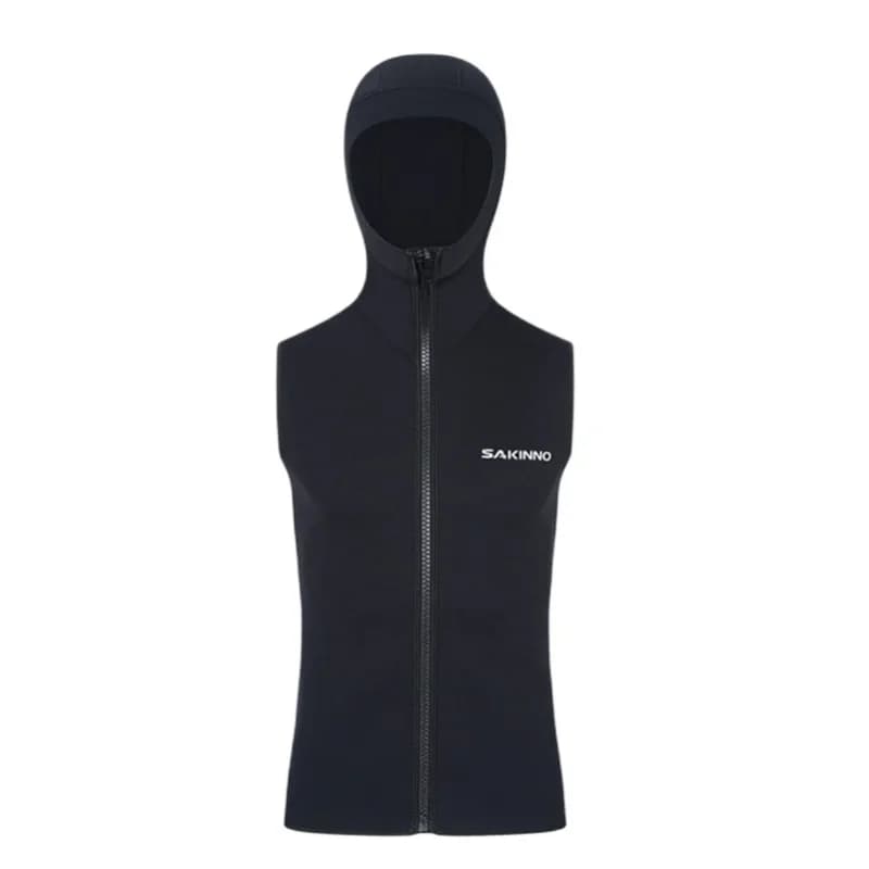 Gilet da Immersione con Cappuccio in Neoprene da 3mm per Uomo e Donna, Gilet da Snorkeling con Cappuccio per Nuoto, Drifting e Surf