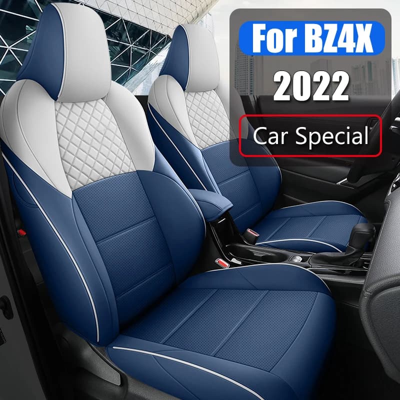 Premium Seat Covers for Toyota BZ4X 2022 JOY PRO, Leather Accessories, Breathable Seat Bearings and Anti-Sporco Protective