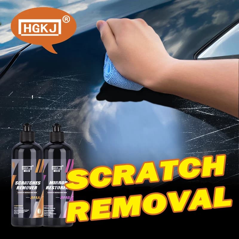 S11 Kit per la rimozione dei graffi dell'auto Composto di cera liquida Riparazione antigraffio Pasta lucidante Cura della vernice Manutenzione Auto Dettagli HGKJ