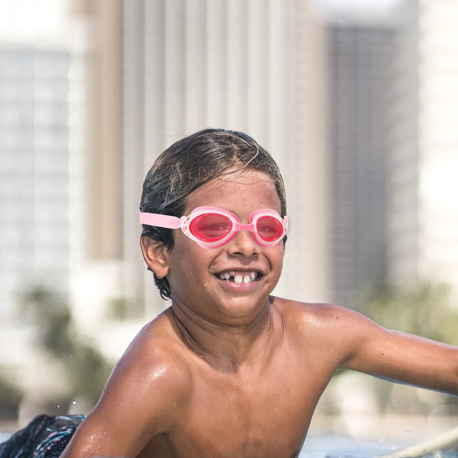 Occhialini da Nuoto Impermeabili Antiappannamento, Regolabili, con Design Cartoon, Comodi per la Piscina