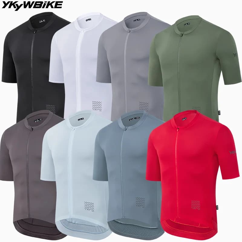 YKYWBIKE 2025 Maglia da ciclismo professionale da uomo Squadra leggera da bici da strada Camicia a maniche corte Bicicletta Maillot Abbigliamento da ciclismo Gara