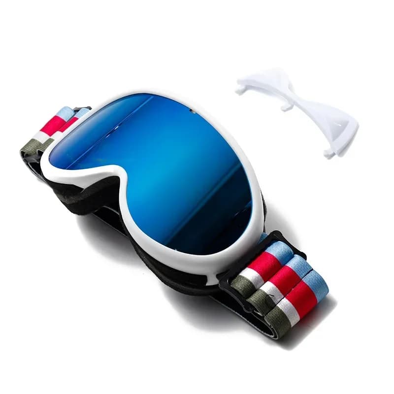 Wholesale Hot Sale in Stock Snowmible Googles Oval Cute Ski Snowboard Glasses Kids Sport Custom Snow Goggles Children Ski Goggle