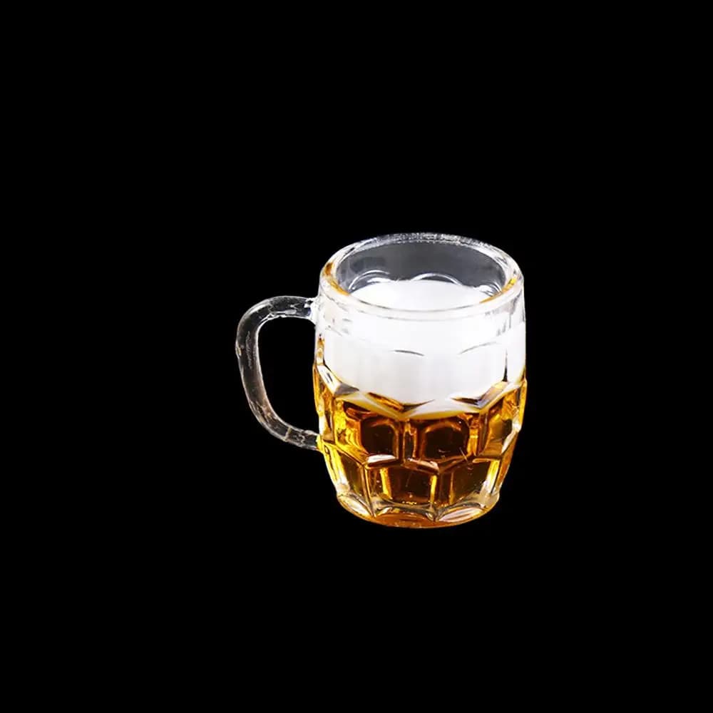 Decorazione in Miniatura, Modellino di Scena in Miniatura, Tazza di Birra in Miniatura per Casa delle Bambole, Mini Boccale di Birra, Mini Tazza di Limone, Bevande in Miniatura