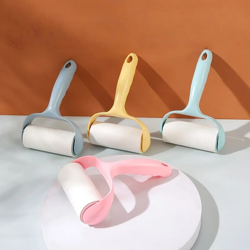 Household lint roller, tear-off clothes cleaner, dip brush, sticky duster, tear-off extra sticky lint roller, for pet hair, clot