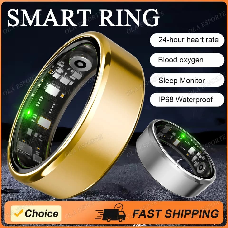 New GPS Smart Ring Montion 2026 with Cardiaca Frequency Monitoring, Oxygen in Blood/Pression, Sleep and Health, Waterproof for Sports, Gift for Holidays