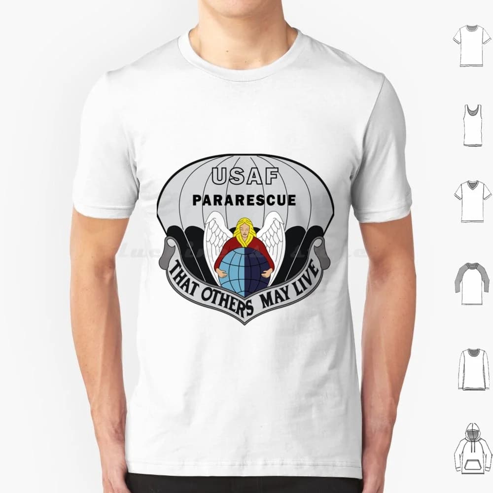 Air Force Pararescue That Others May T Shirt Cotton Men Women DIY Print Veteran Patch Veteran Patches Veteran Jacket Military