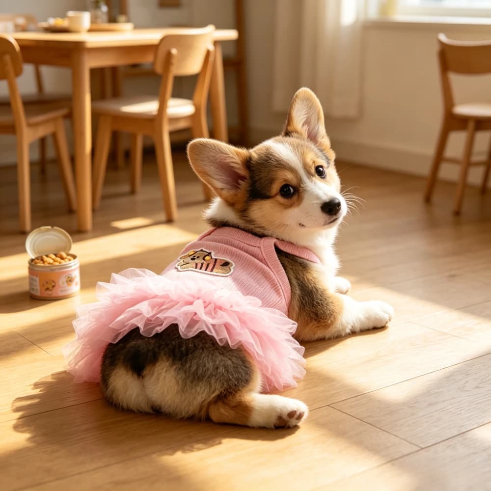 Sleeveless Puffy Princess Dog Skirt Cute Pet Half Skirt Comfortable Fit Small Dogs Cats