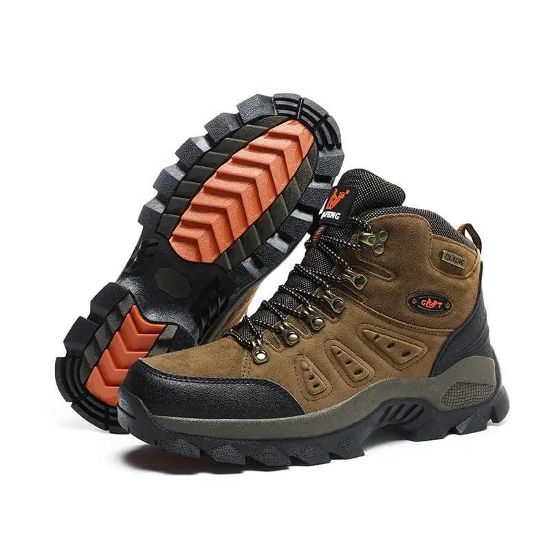 Scarpe da Arrampicata Outdoor Impermeabili Antiscivolo, Stivali Tattici per Escursionismo e Alpinismo, Traspiranti, Altezza Regolare, Scarpe da Uomo