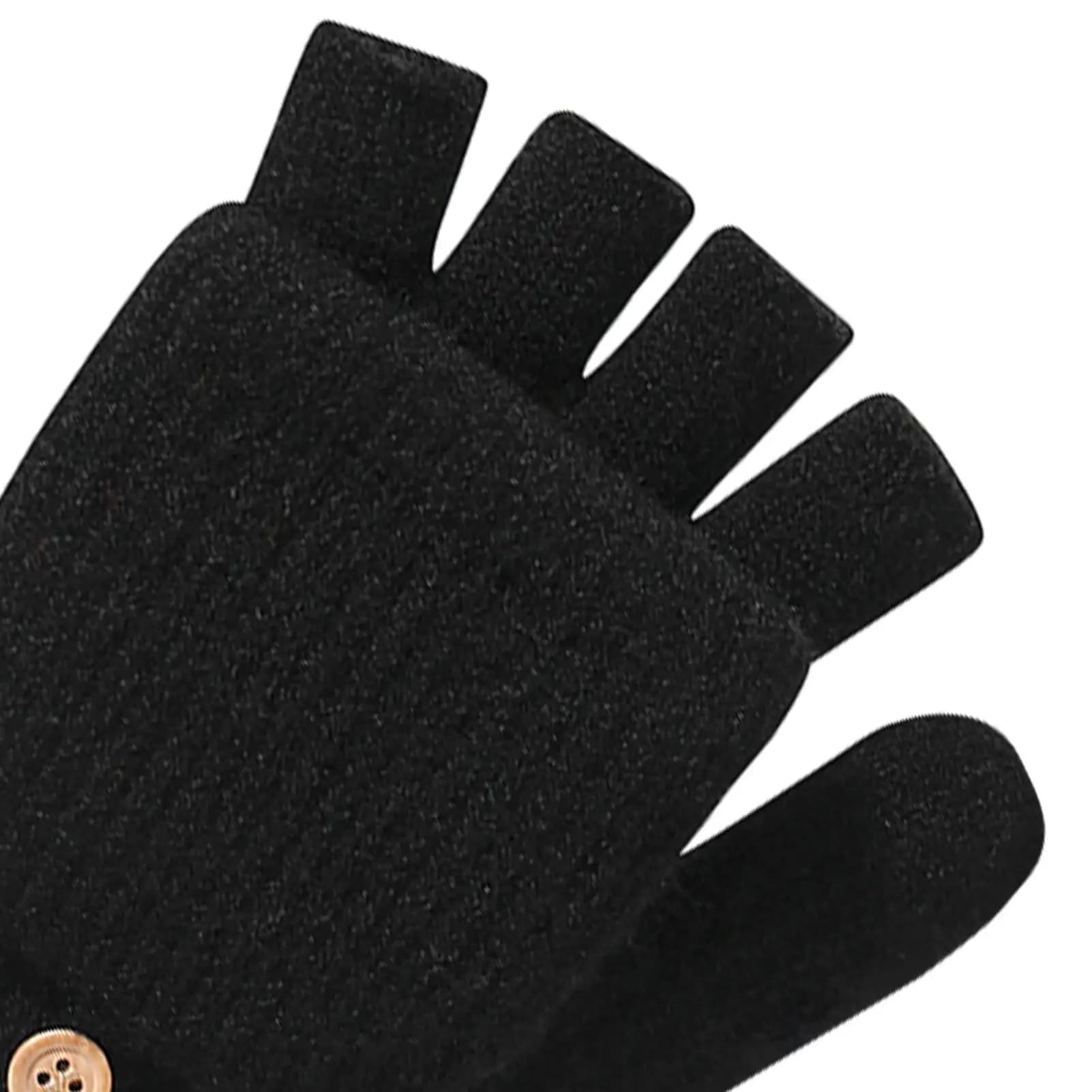 Guanti Invernali in Maglia con Touchscreen e Dita Aperte Convertibili per Donne, Guanti Caldi con Copertura a Risvolto per Ciclismo e Clima Freddo
