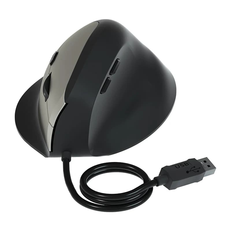 Mouse Mouse verticale cablato ergonomico ricaricabile 3200DPI Mouse da gioco portatile opzionale per Computer PC portatile Mac