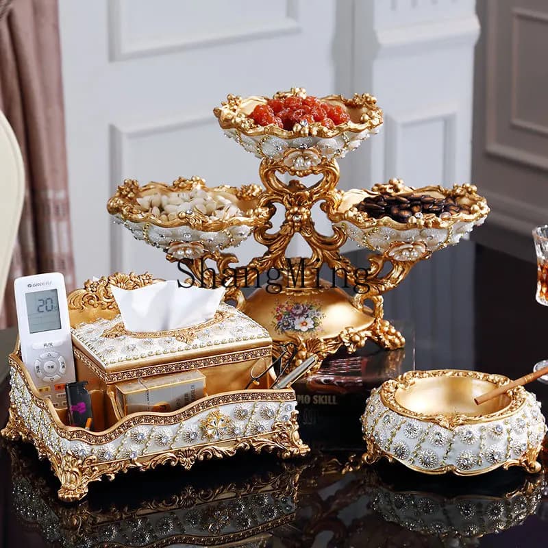 Piatto per frutta in resina CL effetto diamante, piatto per frutta secca e caramelle, portafazzoletti, portaoggetti per gioielli, decorazione da tavolo per soggiorno e casa