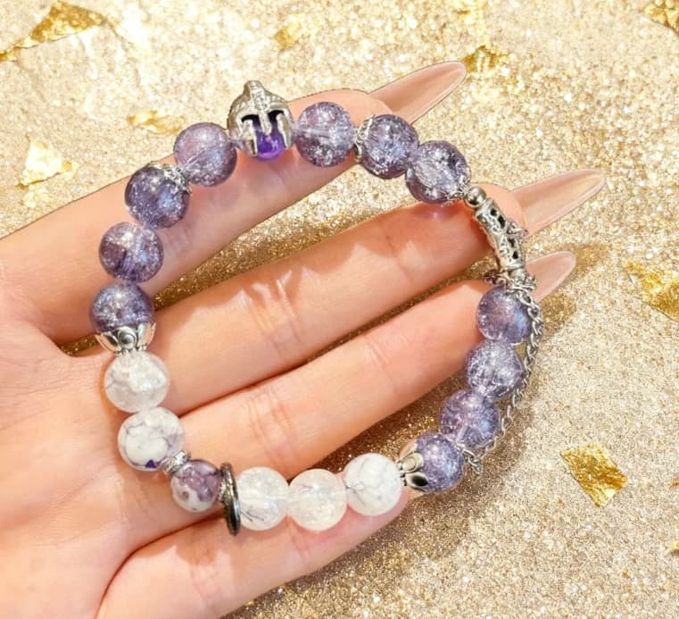 Bracciale con perline di lusso leggero, design cosplay per riporre la casa, decorazioni per la casa salvaspazio